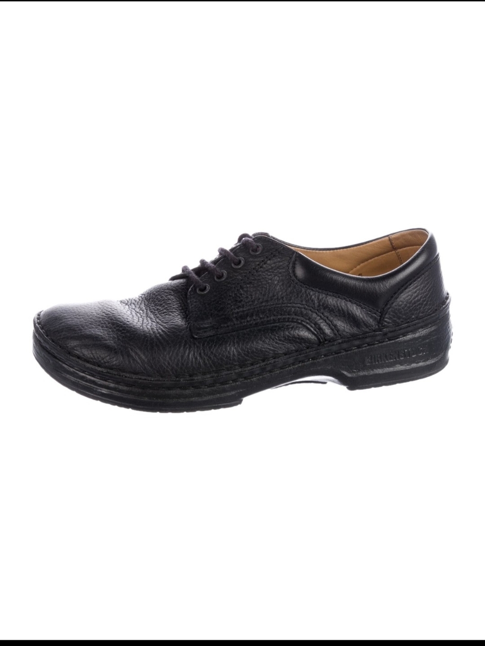 👞✨Vintage Birkenstock Memphis men's black leather lace-up Oxford/Derby shoes